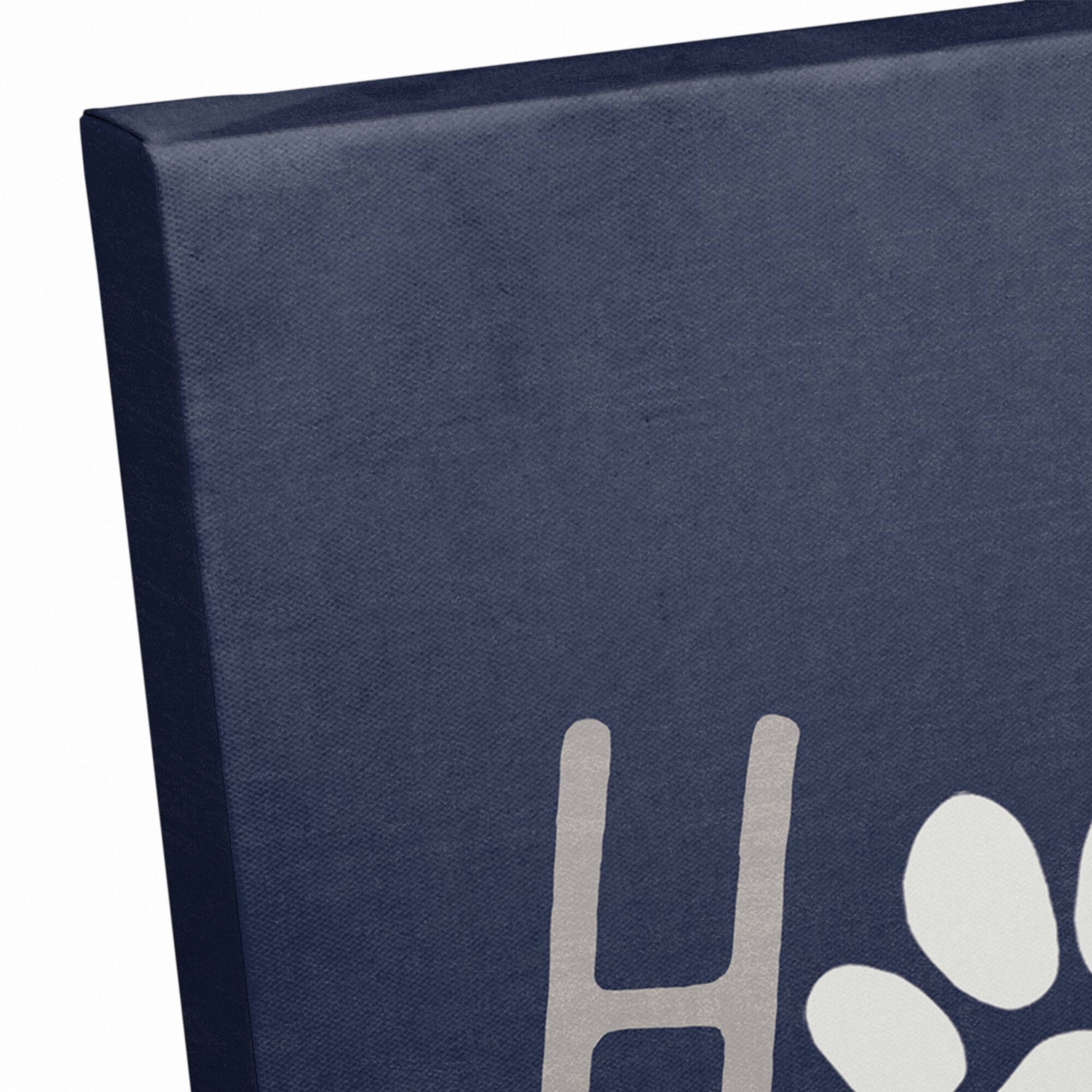 Home Sweet Home Pawprint Canvas Wall Art